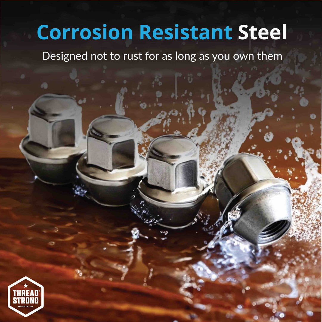 Ford Wheel Lug Nuts M14x1.5 | Maverick, Mustang, Edge, Explorer | Stainless Steel Lug Nuts