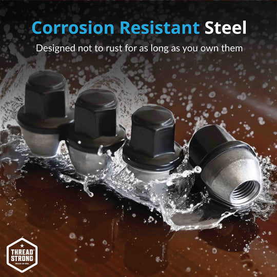 Ford Wheel Lug Nuts M14x1.5 | Maverick, Mustang, Edge, Explorer | Stainless Steel Lug Nuts