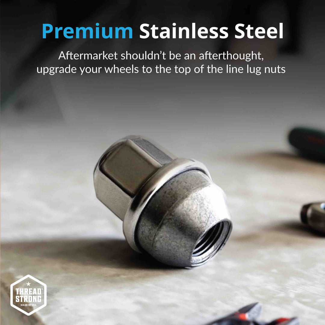 Ford Wheel Lug Nuts M14x1.5 | Maverick, Mustang, Edge, Explorer | Stainless Steel Lug Nuts