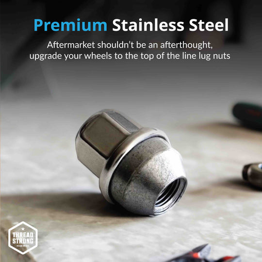 Ford Wheel Lug Nuts M14x1.5 | Maverick, Mustang, Edge, Explorer | Stainless Steel Lug Nuts