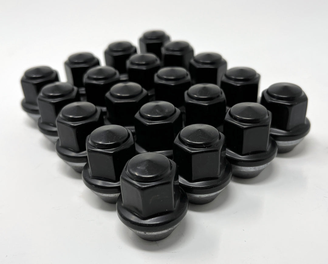 Ford Wheel Lug Nuts M12x1.5 | Ford Bronco, Escape, Fusion, Focus, Transit, Ranger | Black Stainless Steel Lug Nuts