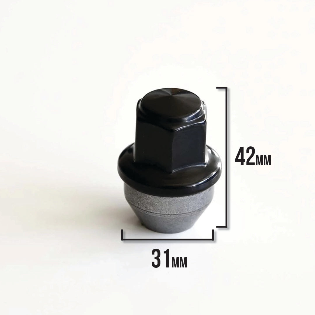 Ford F-150 Wheel Lug Nuts M14x1.5 | Black Stainless Steel Lug Nuts