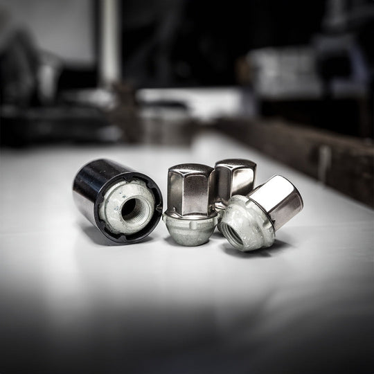 SECURELOK Decorative Locking Wheel Nut | Dodge RAM | Black and Stainless Steel Security Lug Nuts