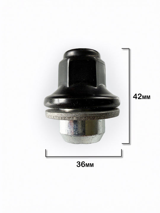 Toyota Wheel Lug Nuts M14x1.5 | Tacoma, Tundra, Sequoia, Grand Highlander | Black Stainless Steel Lug Nuts