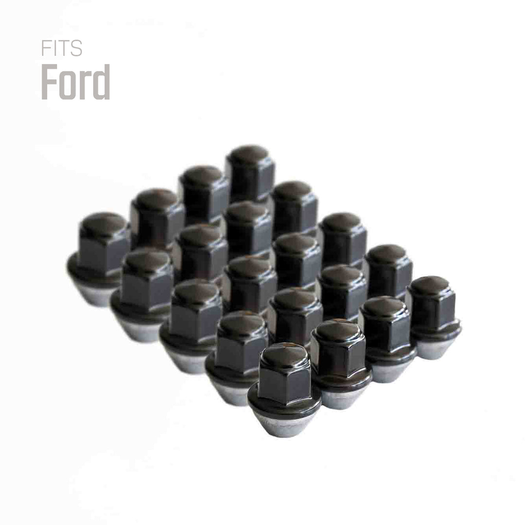 Ford Wheel Lug Nuts M14x1.5 | Maverick, Mustang, Edge, Explorer | Stainless Steel Lug Nuts