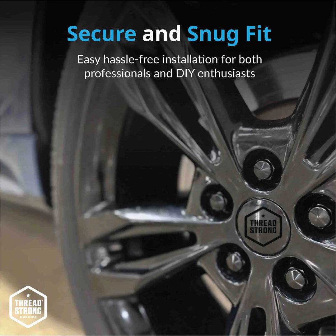 Dodge RAM Wheel Lug Nuts M14x1.5 | Black Stainless Steel Lug Nuts
