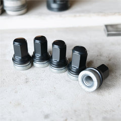 Ford F-250 F-350 Transit Wheel Lug Nuts M14x1.5 | Black Stainless Steel Lug Nuts