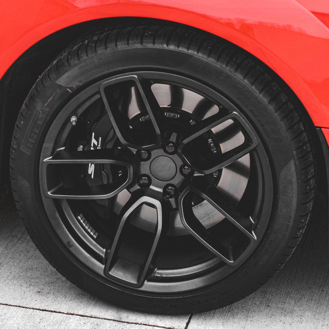 Dodge Wheel Lug Nuts M14x1.5 | Fits Challenger, Charger, Durango | Black Stainless Steel Lug Nuts
