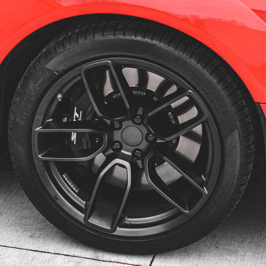 Dodge Wheel Lug Nuts M14x1.5 | Fits Challenger, Charger, Durango | Black Stainless Steel Lug Nuts