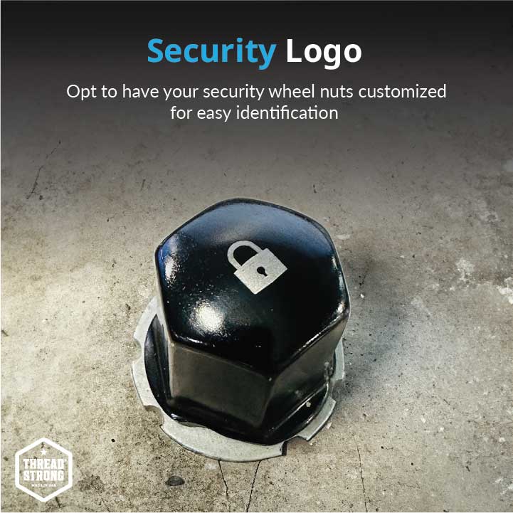 SECURELOK Decorative Locking Wheel Nut | Dodge RAM | Black and Stainless Steel Security Lug Nuts