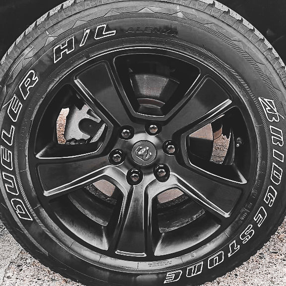 Dodge RAM Wheel Lug Nuts M14x1.5 | Black Stainless Steel Lug Nuts
