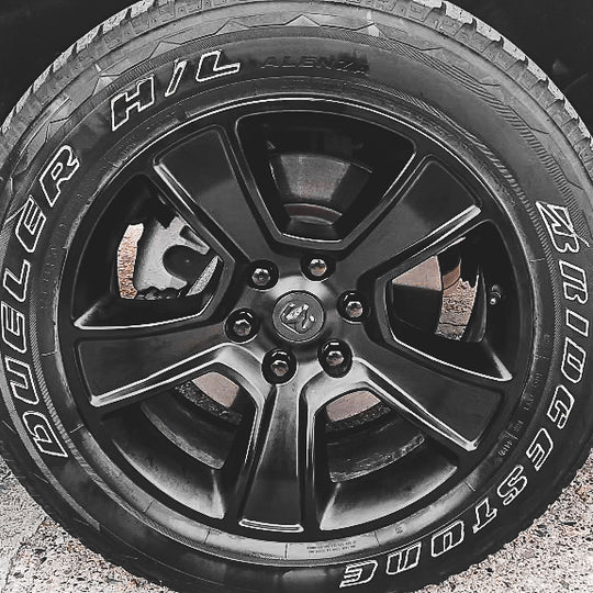 Dodge RAM Wheel Lug Nuts M14x1.5 | Black Stainless Steel Lug Nuts
