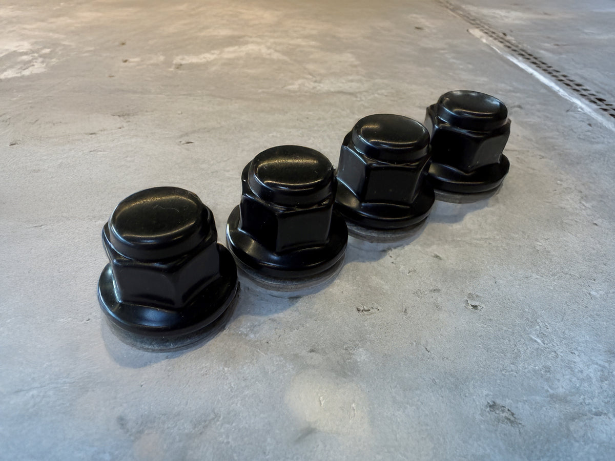 Toyota Wheel Lug Nuts M14x1.5 | Tundra, Sequoia, 4Runner, Grand Highlander | Black Stainless Steel Lug Nuts