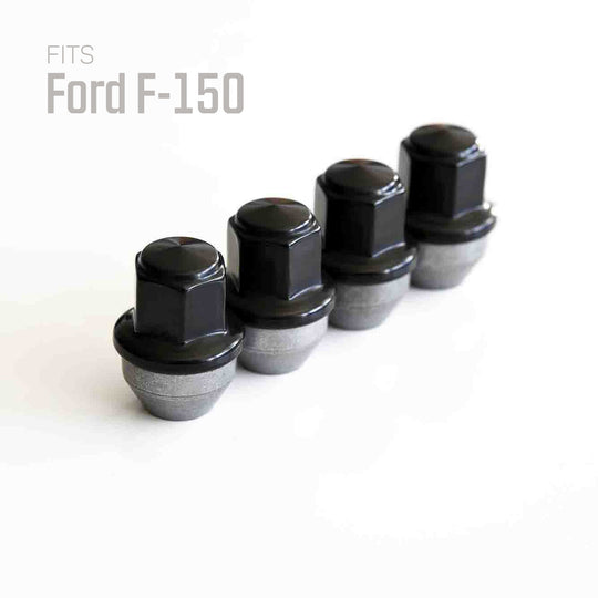Ford F-150 Wheel Lug Nuts Black M14x1.5 | Stainless Steel Lug Nuts