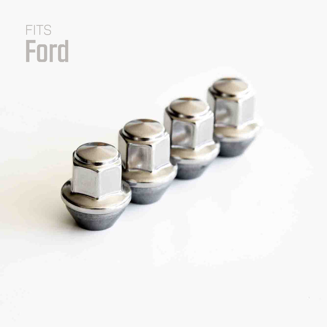 Ford Wheel Lug Nuts M14x1.5 | Maverick, Mustang, Explorer | Stainless Steel Lug Nuts